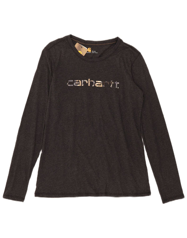 Top grafico da donna Carhartt manica lunga US 4/6 piccolo cotone grigio