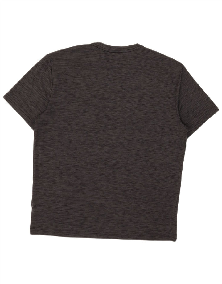 Reebok Mens T-Shirt Top XL Grey Flecked Polyester