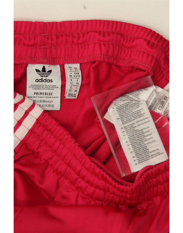 Adidas Womens Tracksuit Trousers UK 6 XS Pink Polyester
