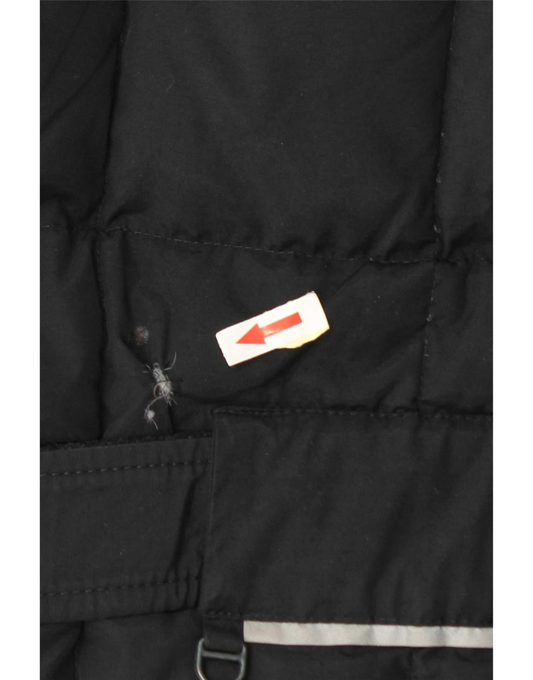 Giubbotto Imbottito Donna Vintage IT 48 XL Nero Poliammide