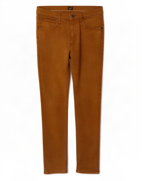 Lee Mens Luke Slim Tapered Jeans W31 L30 Brown Cotton