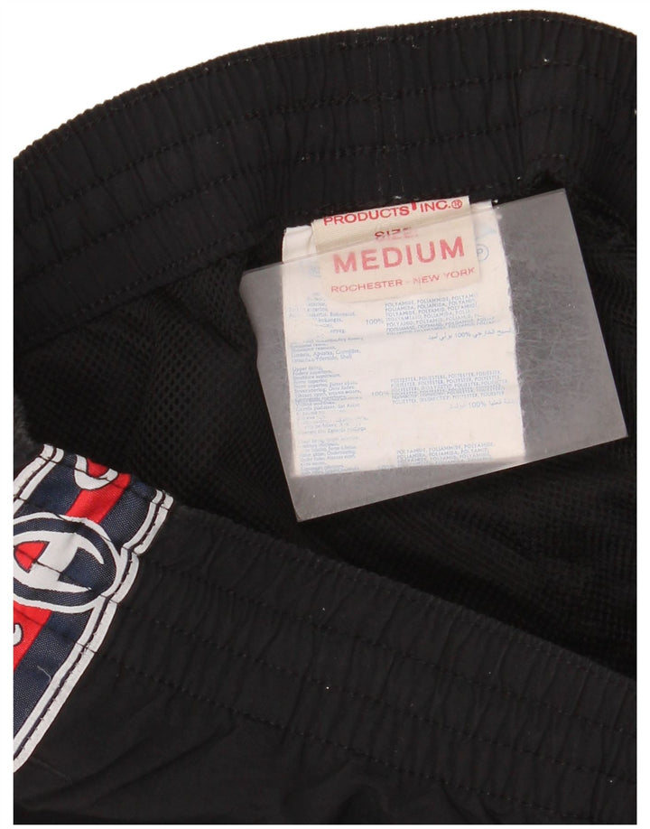 Champion Mens Rochester Graphic Tracksuit Trousers Medium  Black Polyamide