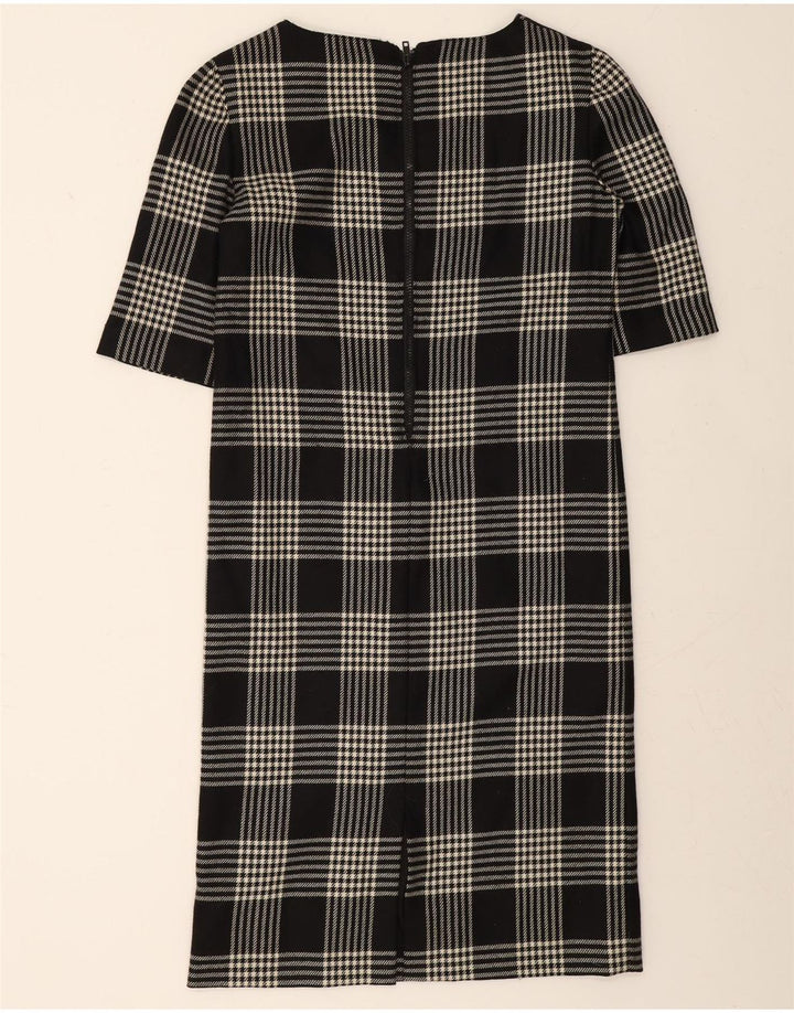 ARMANDO CALO Womens Sheath Dress US 8 Medium Black Houndstooth Wool Vintage Armando Calo and Second-Hand Armando Calo from Messina Hembry 