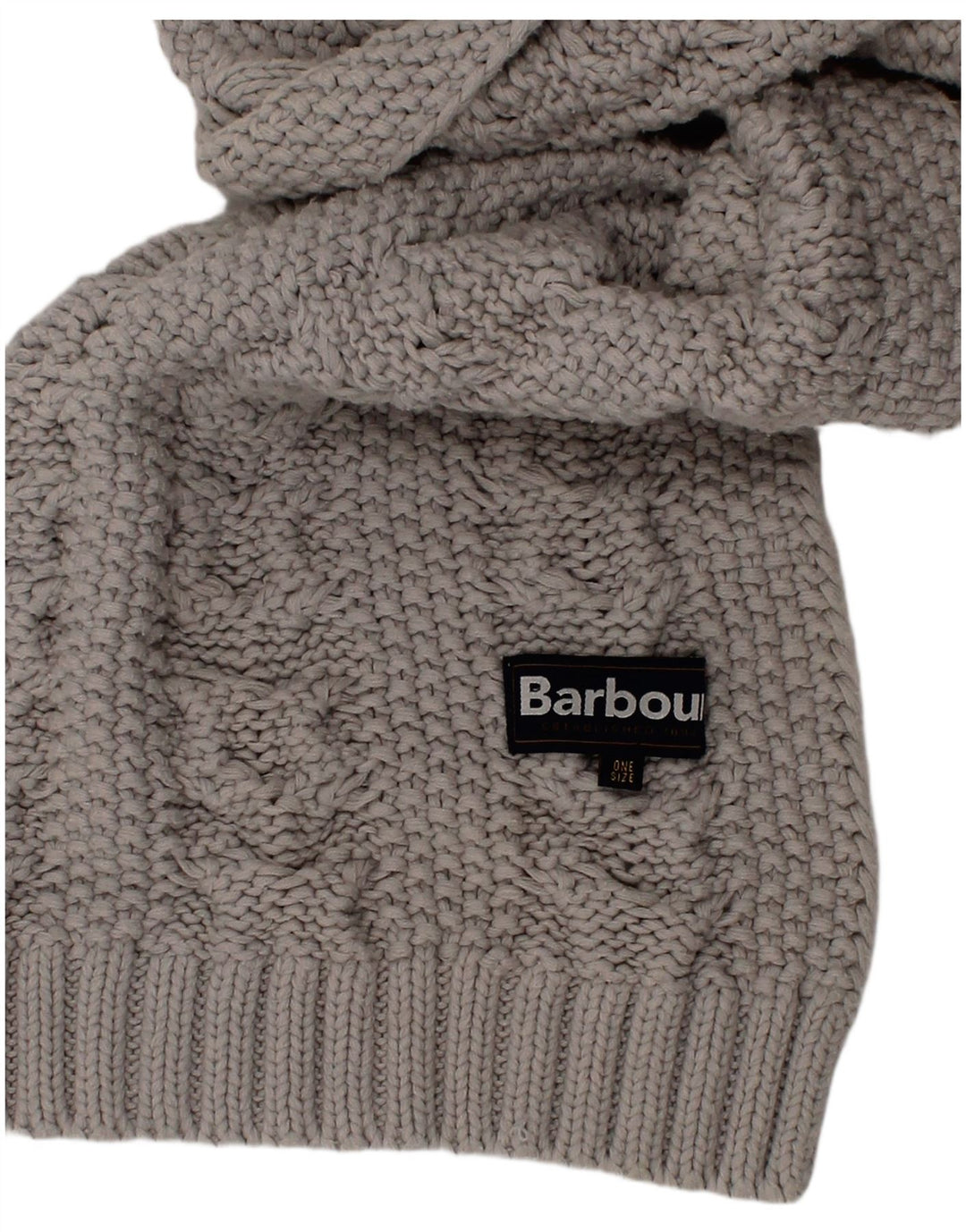 Barbour Womens Knit Rectangle Scarf One Size Grey