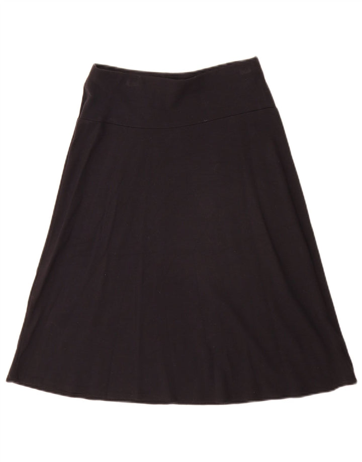 Marks & Spencer Womens A-Line Skirt UK 8 Small W26 Black Viscose