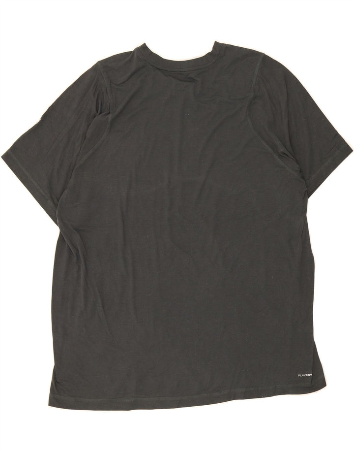 REEBOK Mens Graphic T-Shirt Top 2XL Grey Polyester Vintage Reebok and Second-Hand Reebok from Messina Hembry 