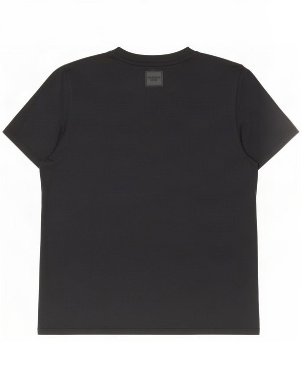 Superdry Camiseta estampada para mujer UK 44 Large Black Cotton