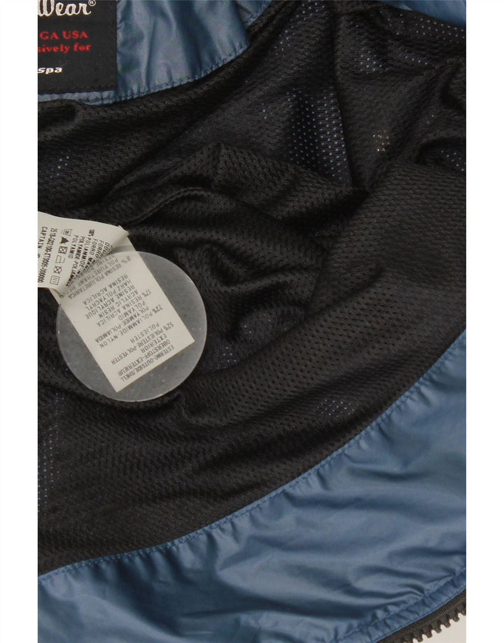 Refrigiwear Boys Bomber Jacket 13-14 Years Navy Blue Colourblock Polyester