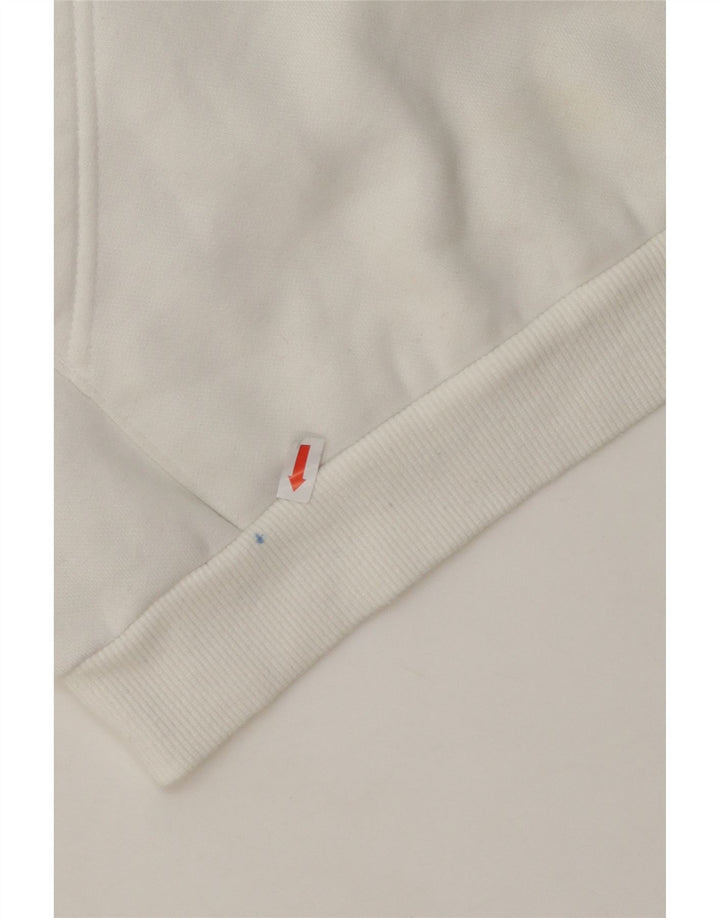 Jumper com capuz gráfico PUMA Boys 15-16 anos algodão branco