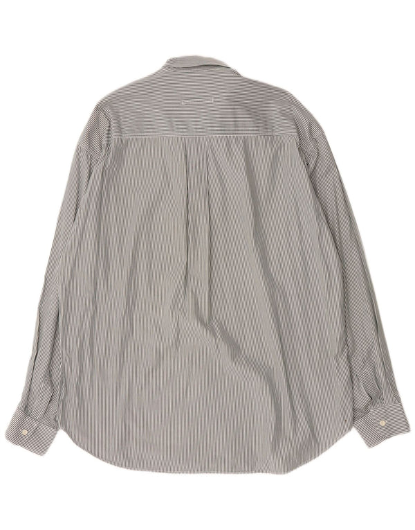 Koszula męska Trussardi Jeans XL, bawełniana w zielone prążki