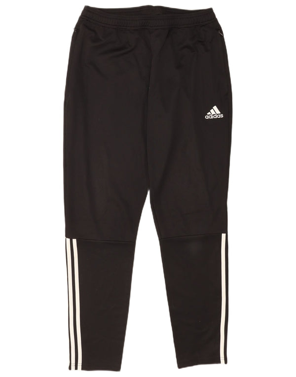 Pantaloni da tuta da uomo Adidas Large neri in poliestere