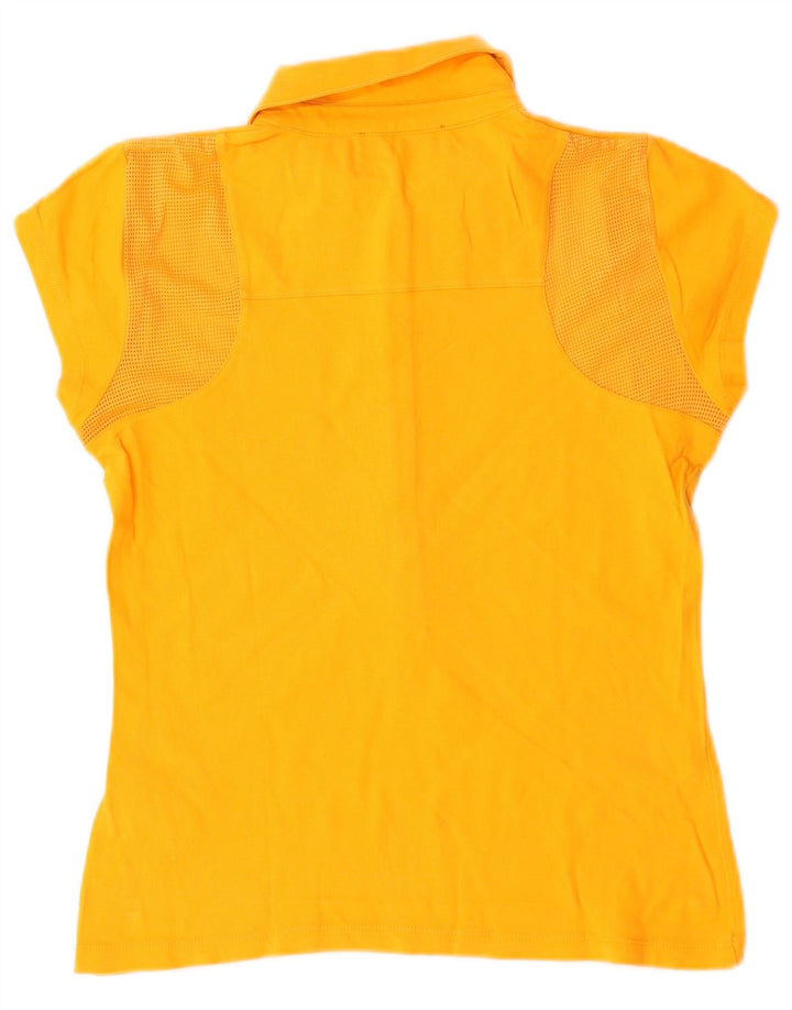 Belfe Womens Polo Shirt UK 10 Small Yellow Cotton