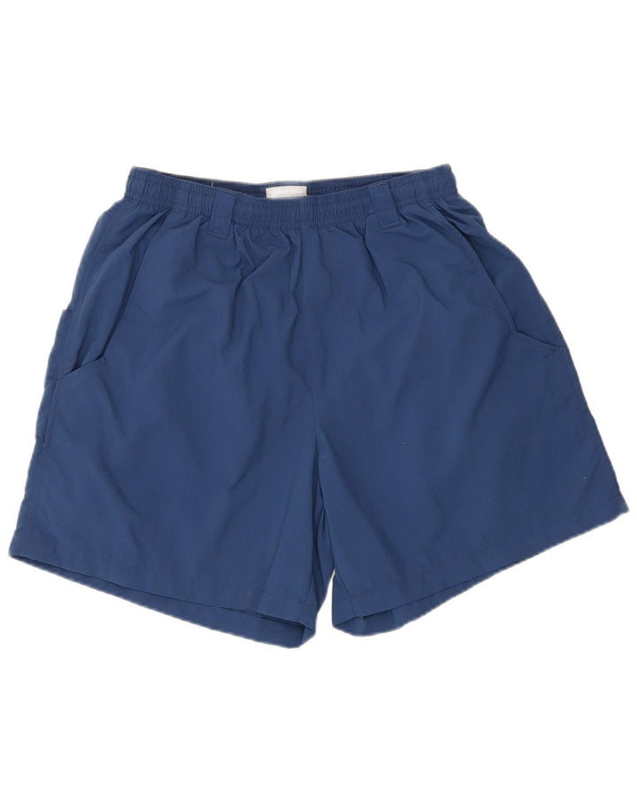 Columbia Mens Cargo Sport Shorts Small Navy Blue Nylon