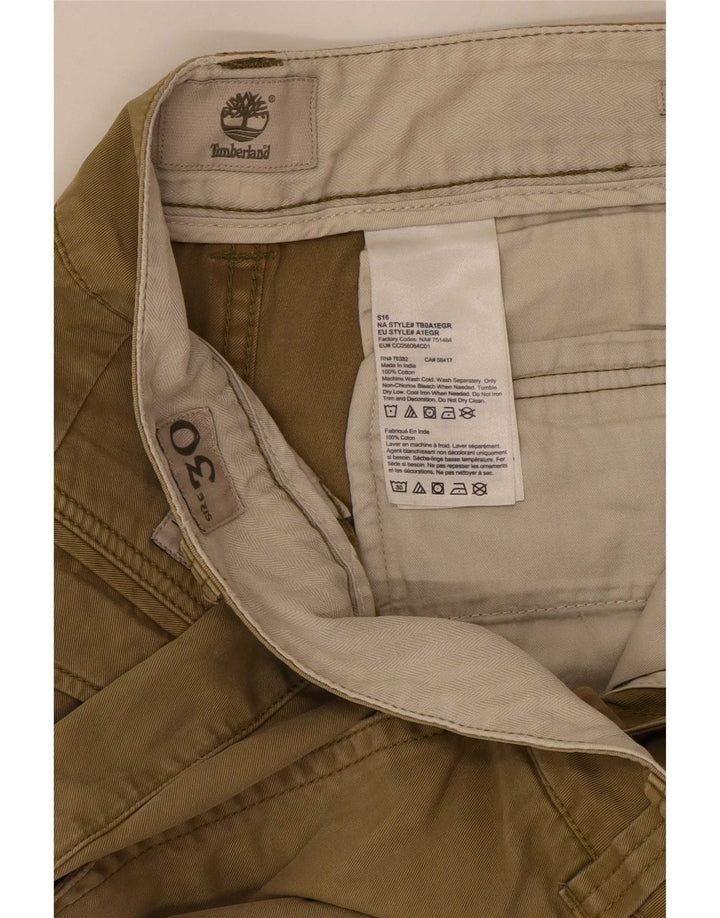 Timberland Mens Cargo Shorts Medium W30 Khaki Cotton