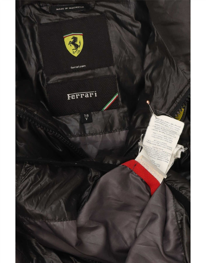 Ferrari Boys Padded Jacket 7-8 Years Black Nylon
