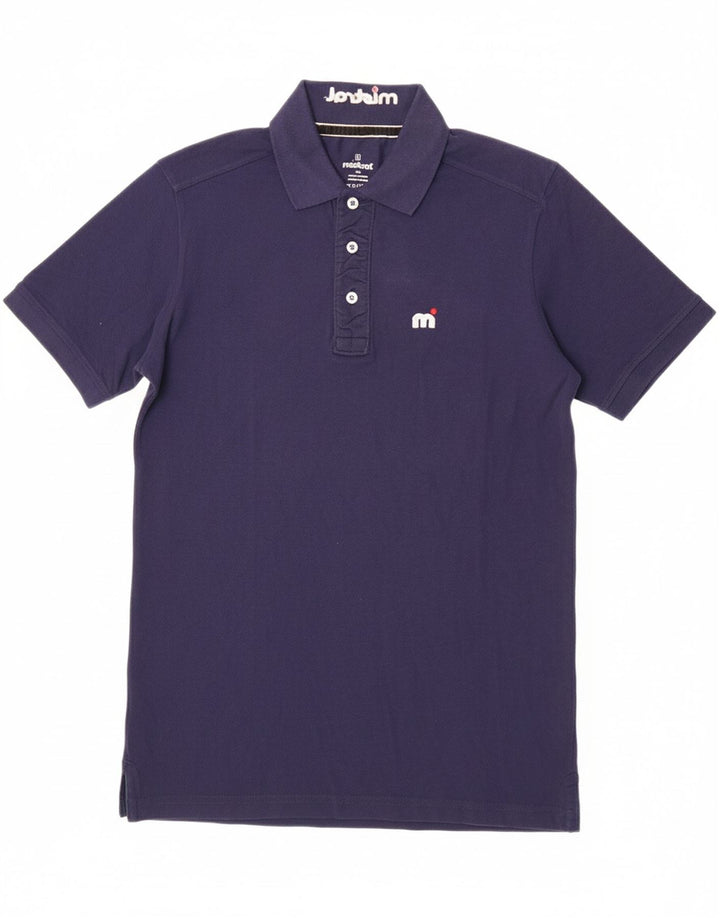 MISTRAL Mens Polo Shirt Small Navy Blue Cotton Vintage Mistral and Second-Hand Mistral from Messina Hembry 