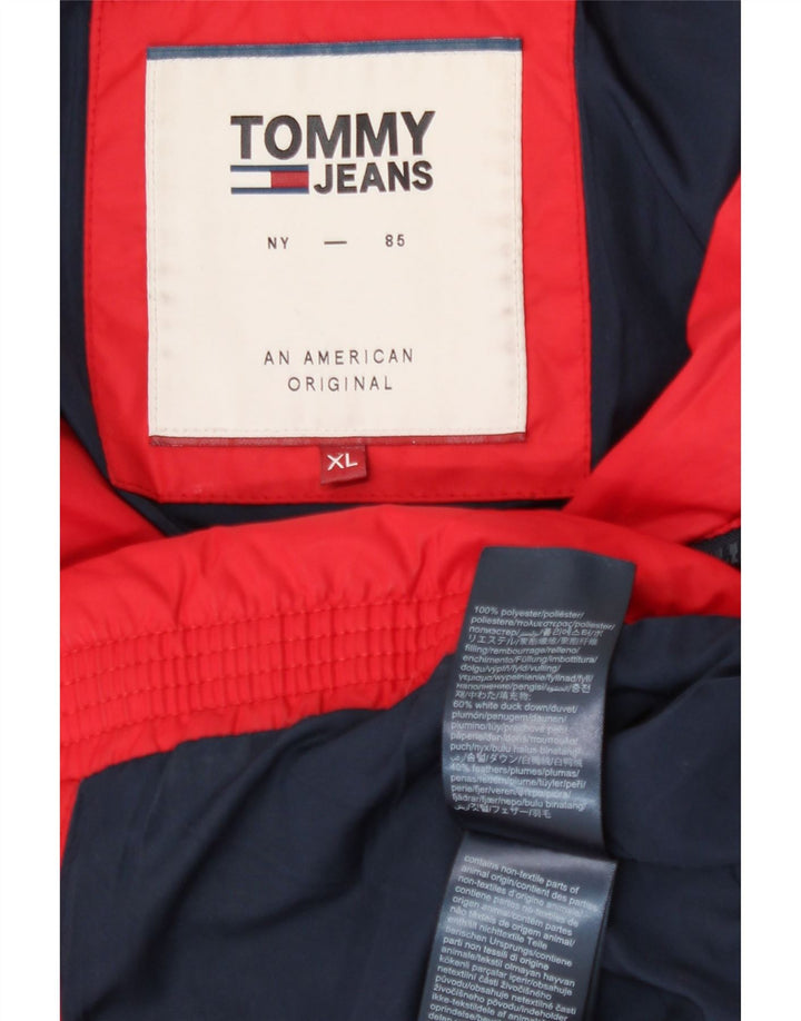Tommy Hilfiger Chaqueta acolchada para hombre UK 42 XL Poliéster rojo