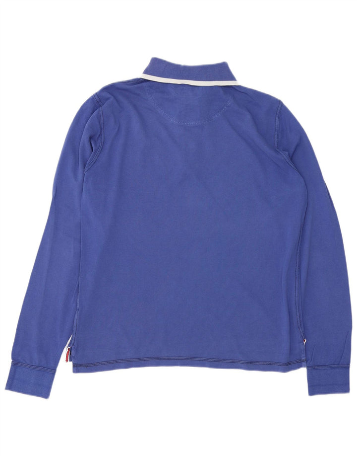 KAPPA Mens Long Sleeve Polo Shirt Large Blue