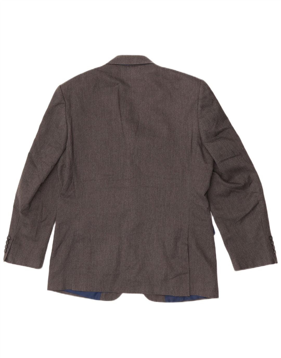 Marks & Spencer Mens 2 Button Blazer Jacket UK 42 Large Grey Polyester