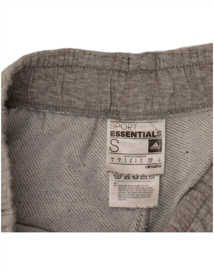 Adidas Mens Climalite Sport Shorts Small  Grey Cotton