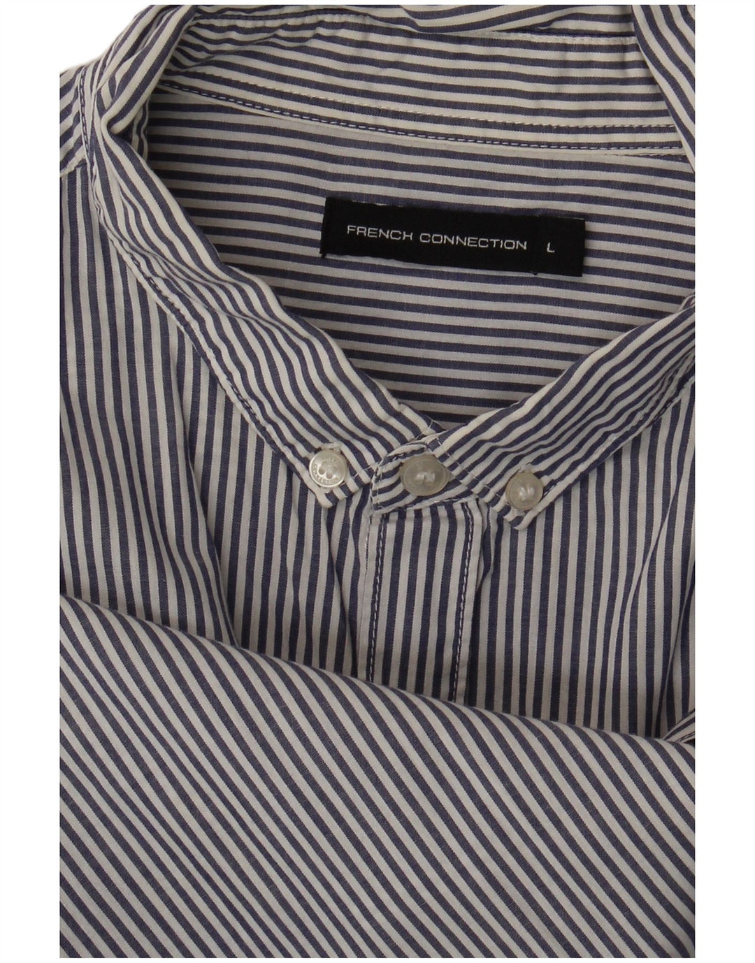 Camicia da uomo French Connection grande gessato blu navy