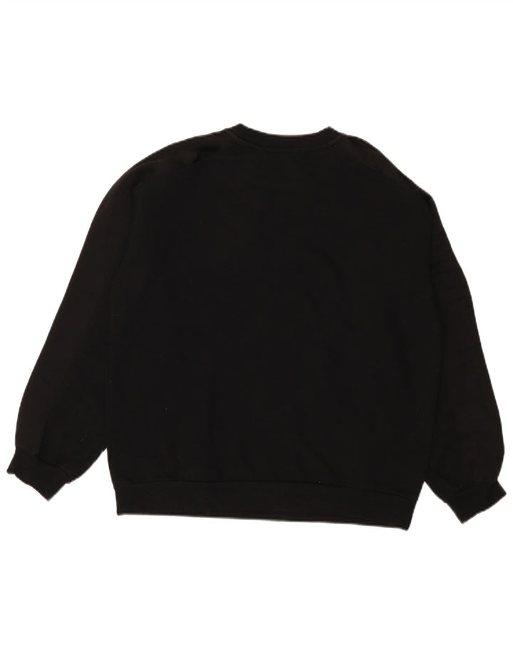 Marks & Spencer Womens Sweatshirt Jumper UK 12 Medium  Black Cotton