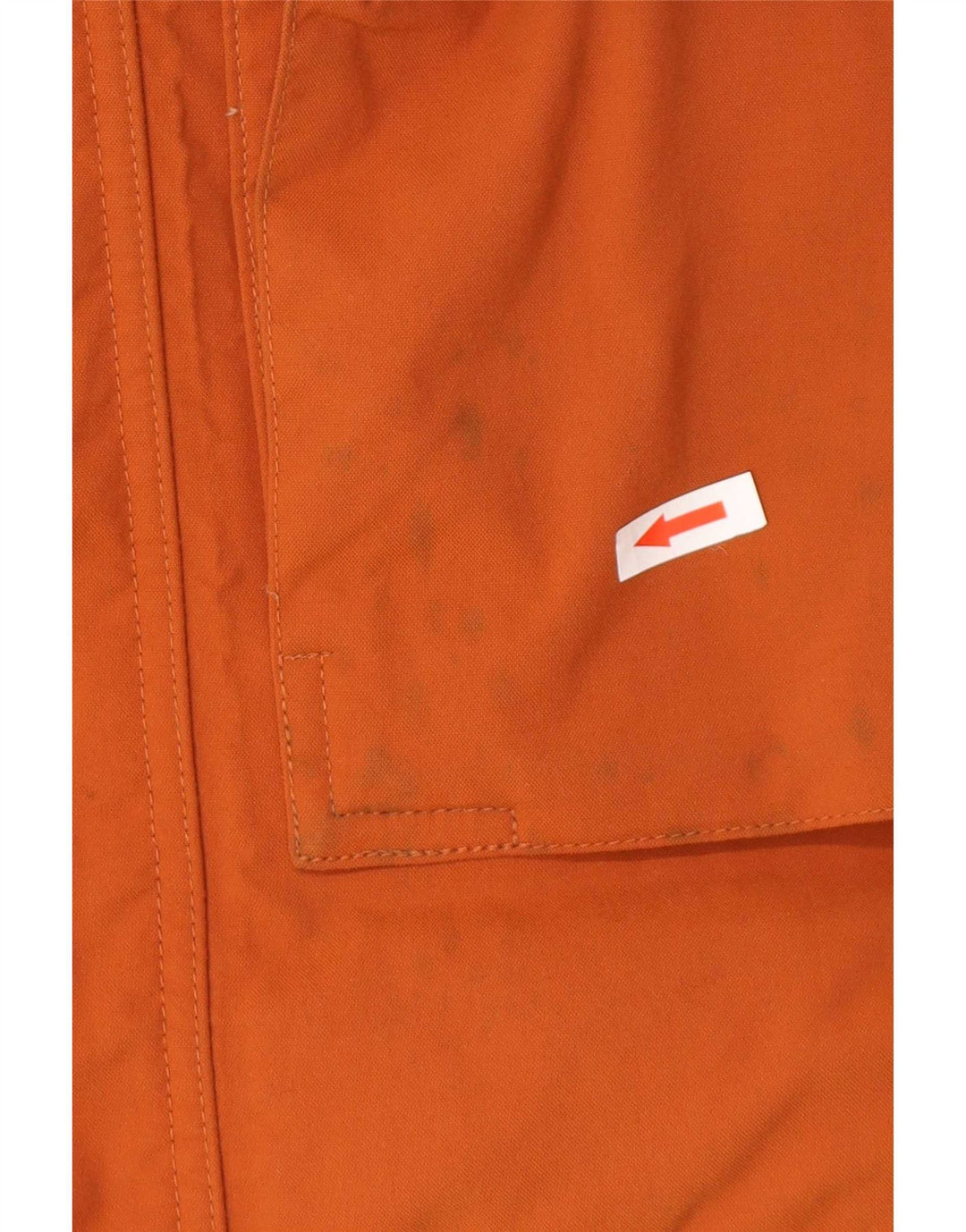 The North Face Mens Hooded Parka Jacket UK 38 Medium Orange Nylon