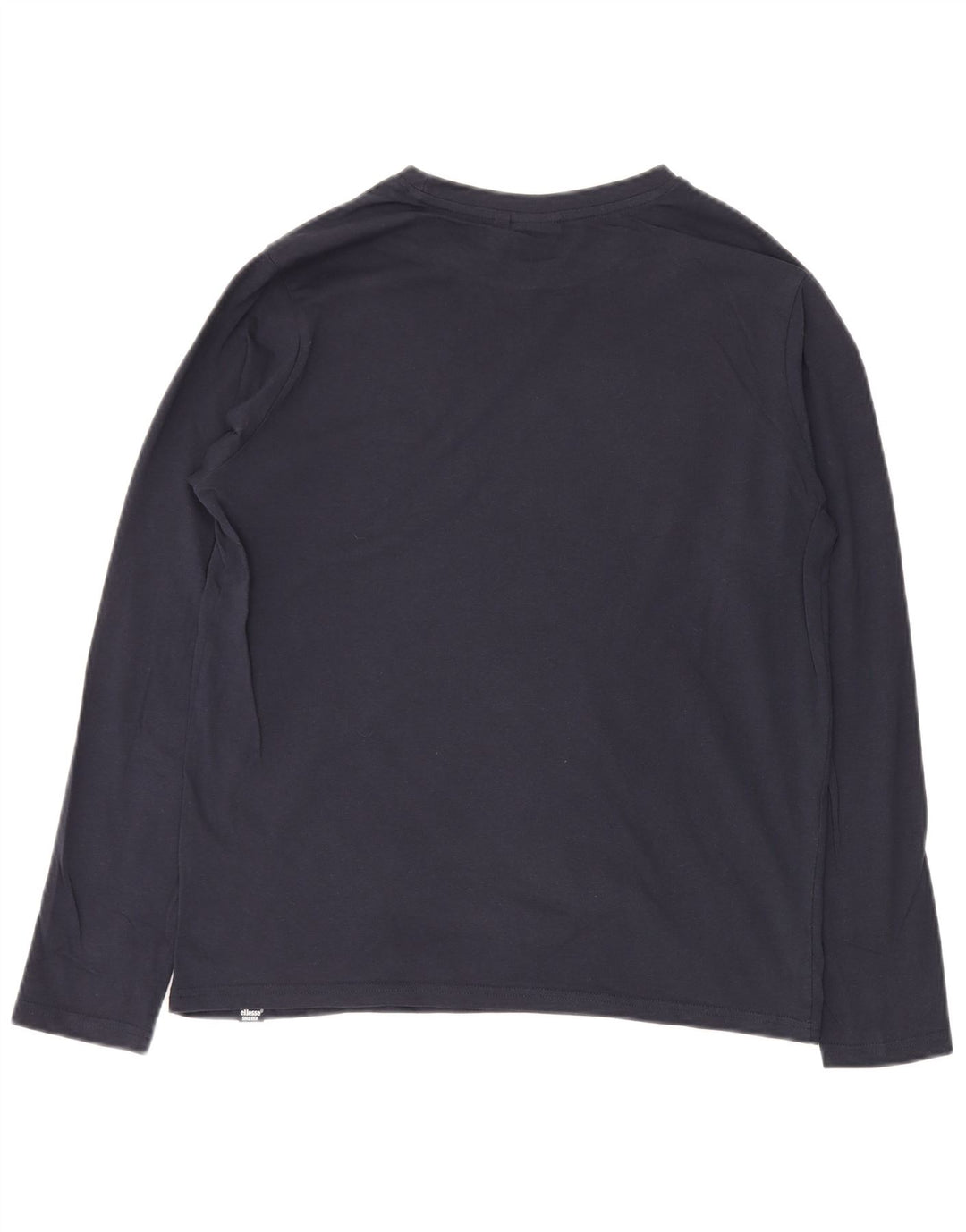 Ellesse Herren-Top aus Baumwolle, langärmelig, mittelgroß, Marineblau