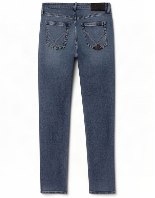 Roy Rogers Mens Slim Jeans W33 L32 Bleu Coton