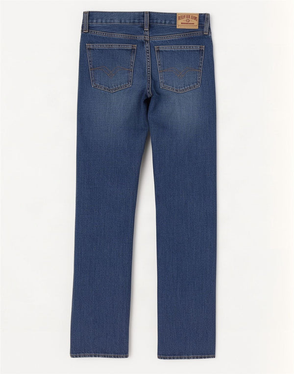 Replay Womens Straight Jeans W27 L32 Blue Cotton