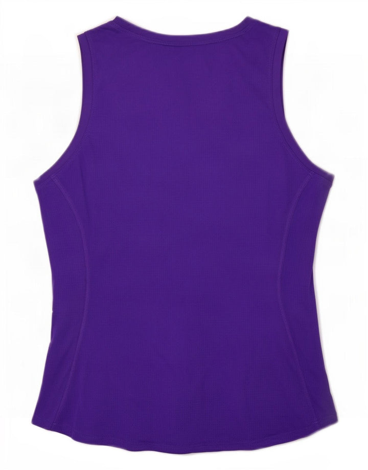 Nike Womens Dri Fit Vest Top UK 14 Grande Roxo Poliéster