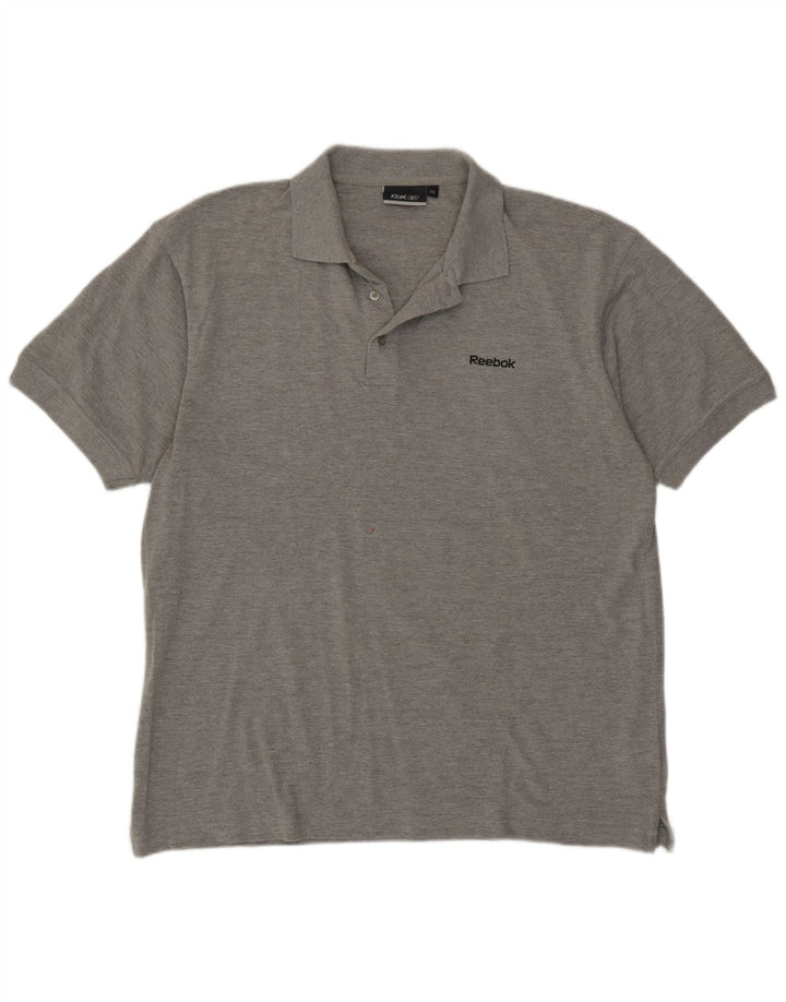 Reebok Mens Polo Shirt 2XL Grey Cotton