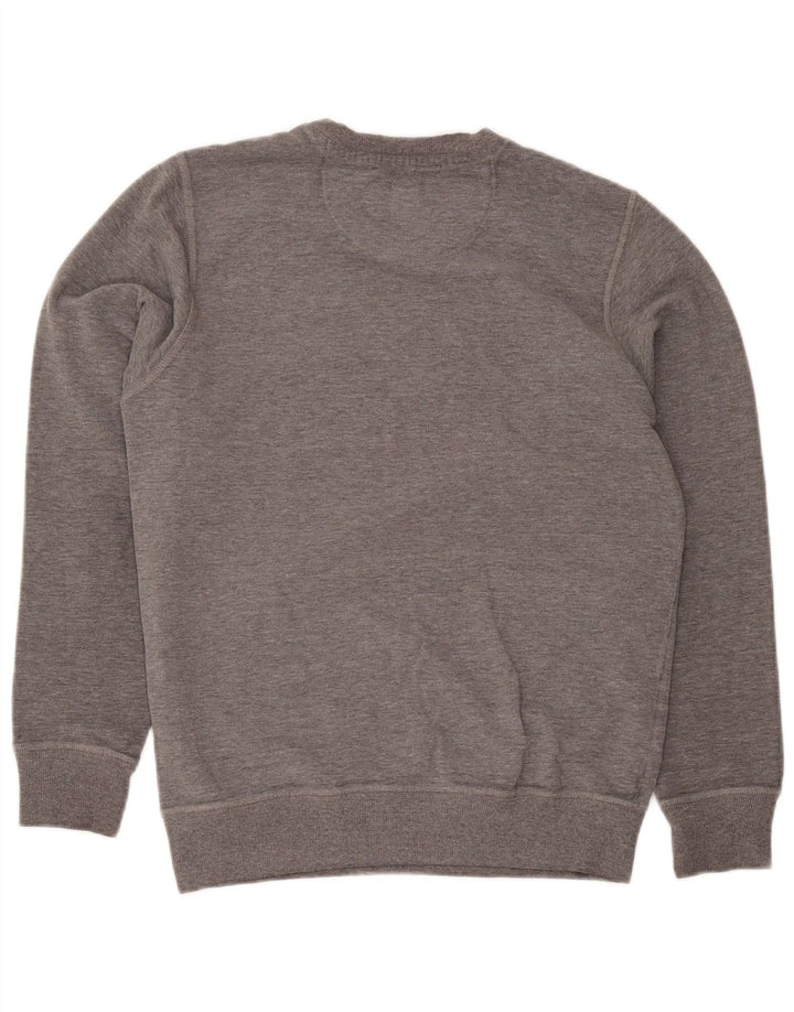 North Sails Herre Grafisk Sweatshirt Jumper Lille Grå Flecked Bomuld