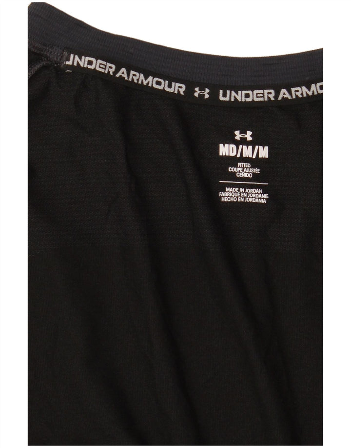 Under Armour Mens Fitted T-Shirt Top Medium Navy Blue
