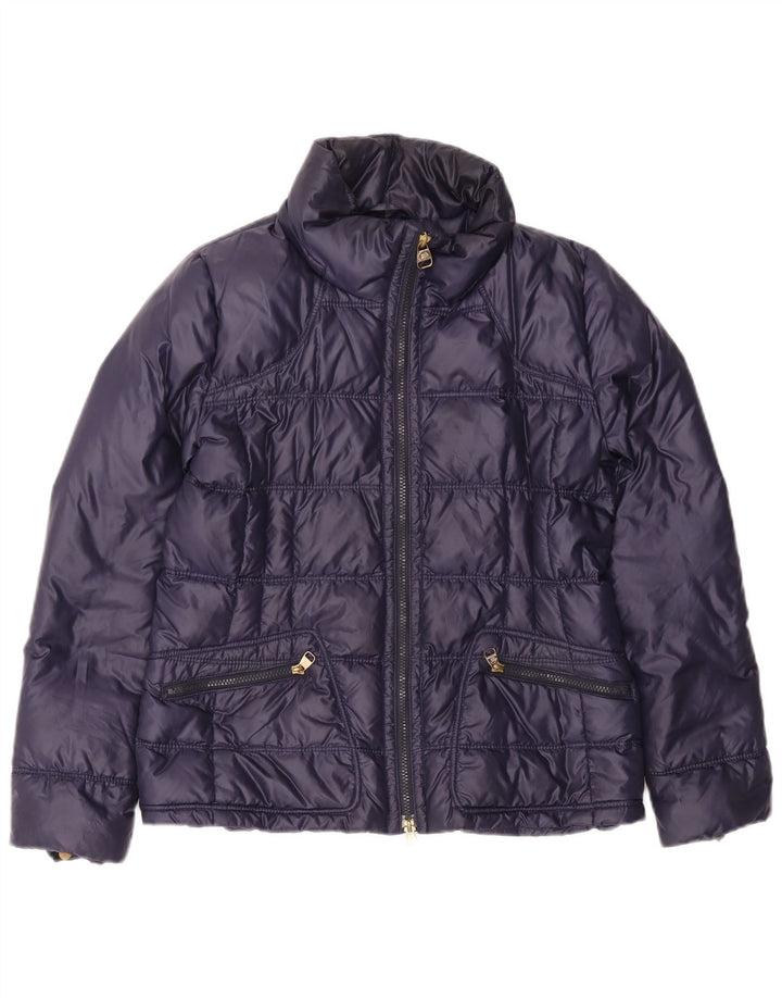 Henry Cottons Womens Padded Jacket IT 44 Medium Navy Blue Polyamide