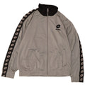 Lotto Mens Graphic Tracksuit Top Jacket Medium Grey Colourblock