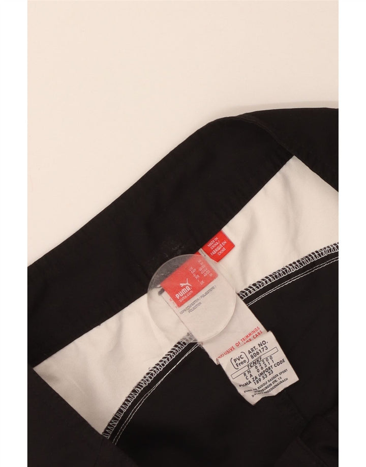Puma Mens Graphic Swimming Shorts Medium  Black Colourblock Polyester
