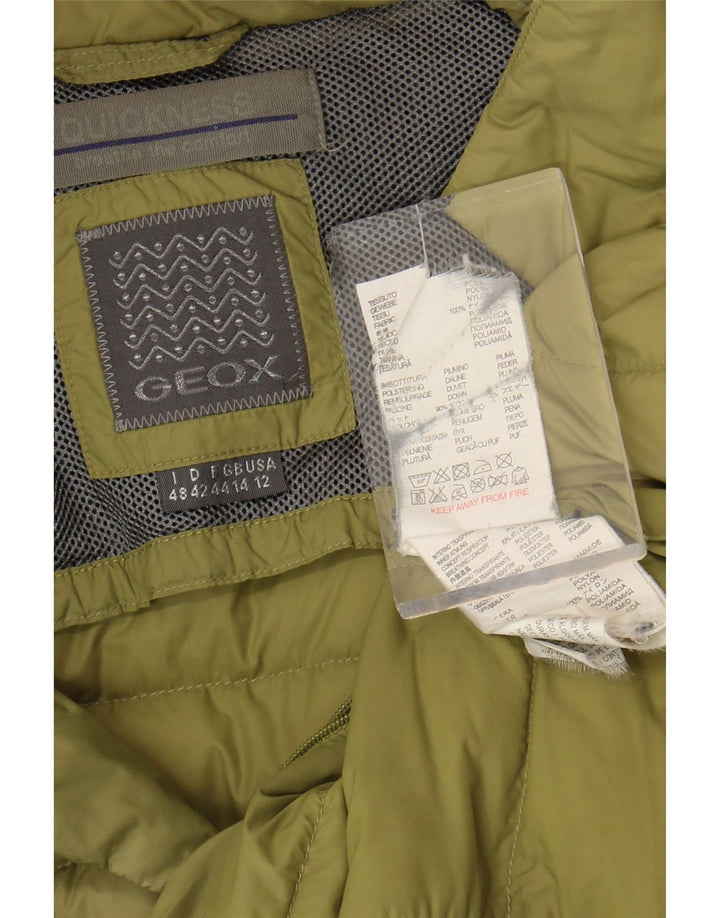 Γυναικείο μπουφάν Geox UK 14 Large Green Polyamide