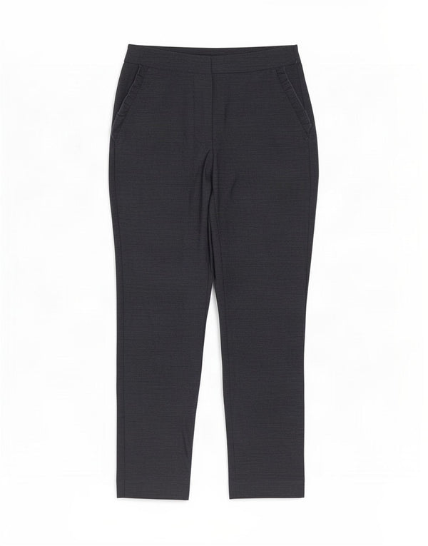 Zara Calça feminina casual slim UK 10 pequena W27 L26 azul marinho