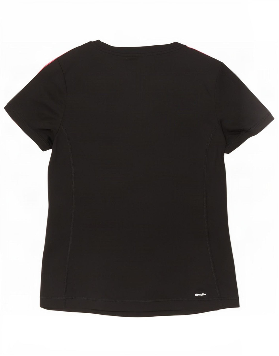 Adidas Climalite T-Shirt Top UK 12/14 Moyen Noir Polyester