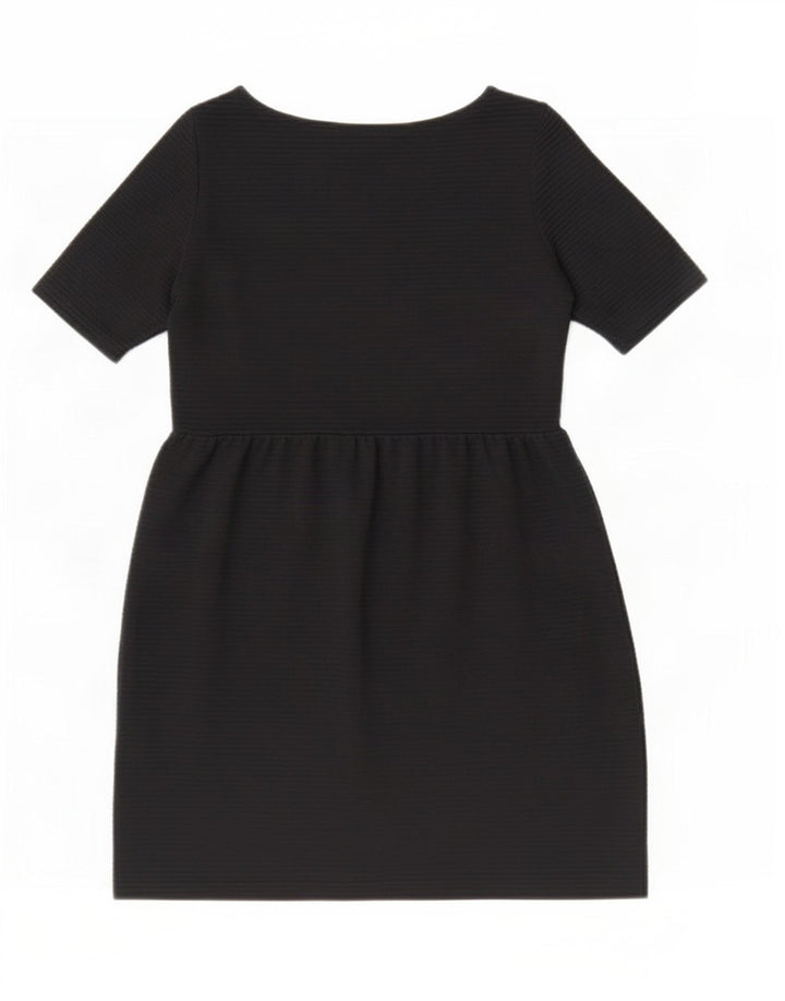 Marks & Spencer Womens Basic Dress UK 12 Medium Black Viscose