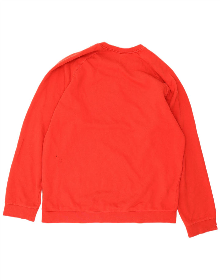 Felpa grafica da uomo Adidas Jumper XL rosso cotone