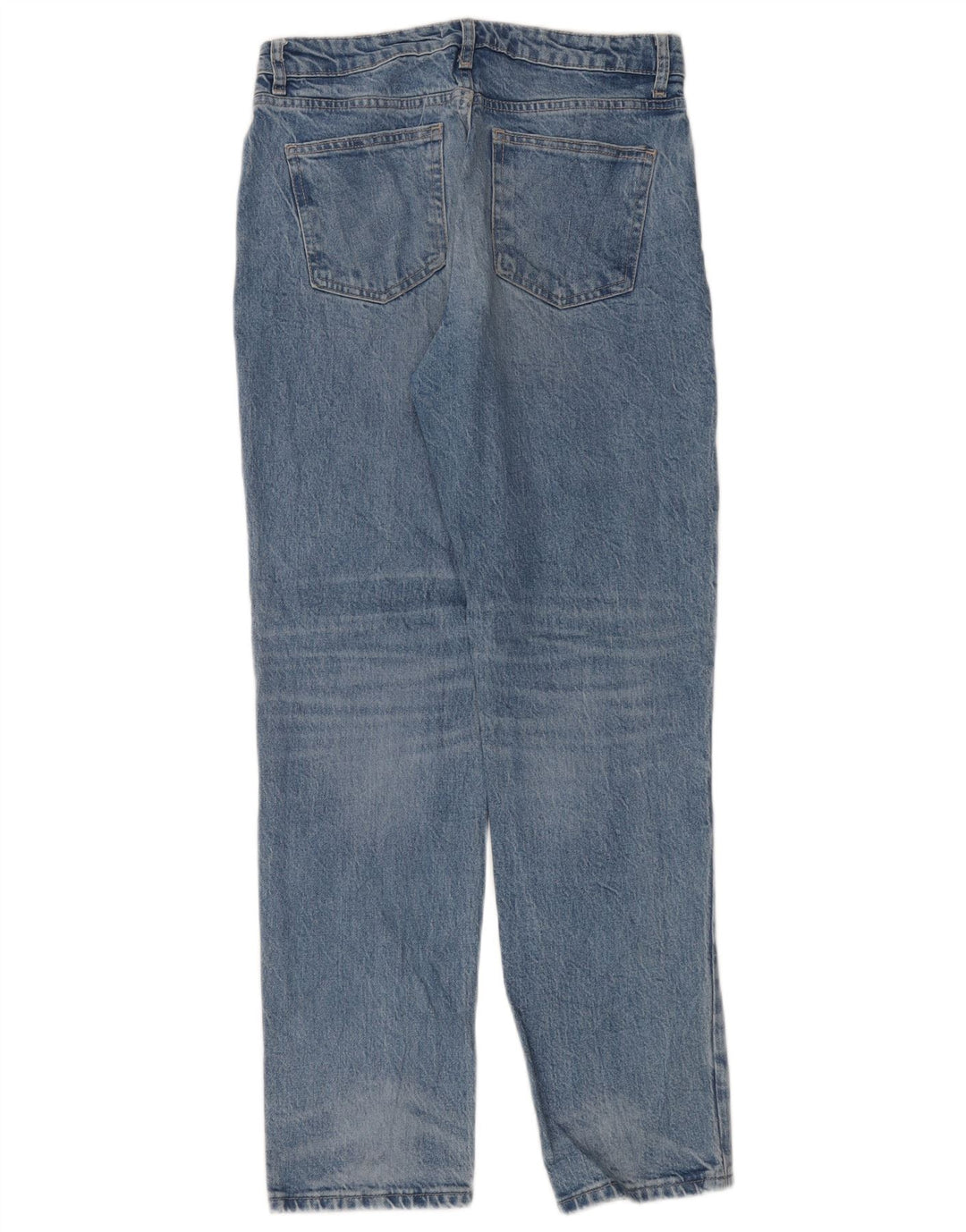 Zara Dame Straight Jeans EU 40 Medium W30 L31 Blå
