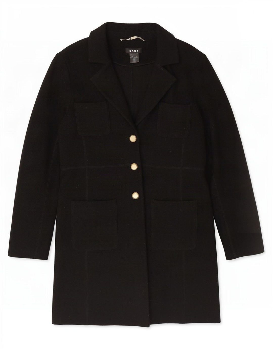 Soprabito da donna Dkny US 8 medio in lana nera