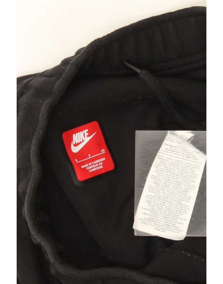 Calça de treino masculina Nike pequena de algodão preto