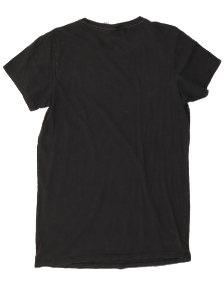 Adidas Womens Oversized Graphic T-Shirt Top UK 10 Small Black