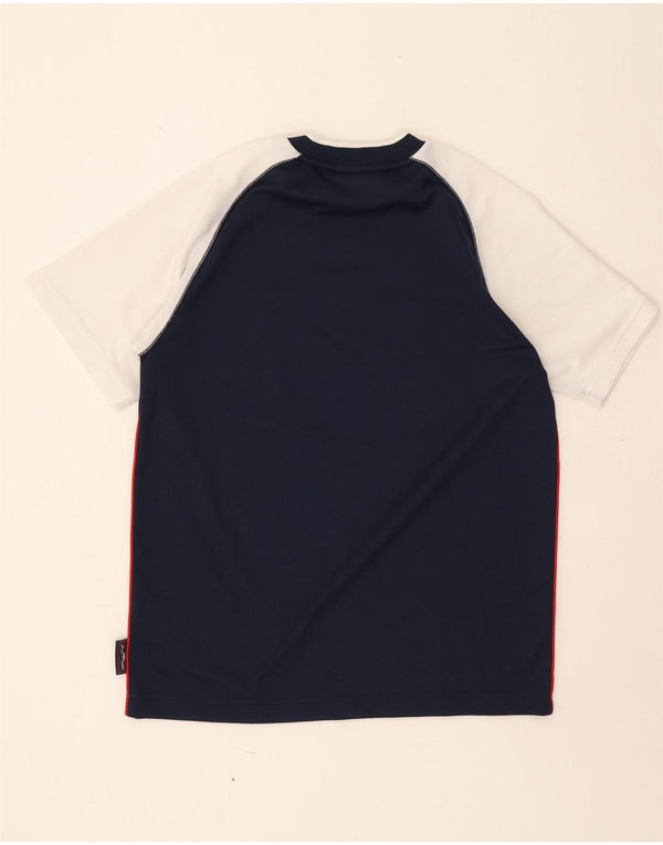 Umbro Boys Graphic T-Shirt Top 12-13 Years XL Navy Blue Colourblock