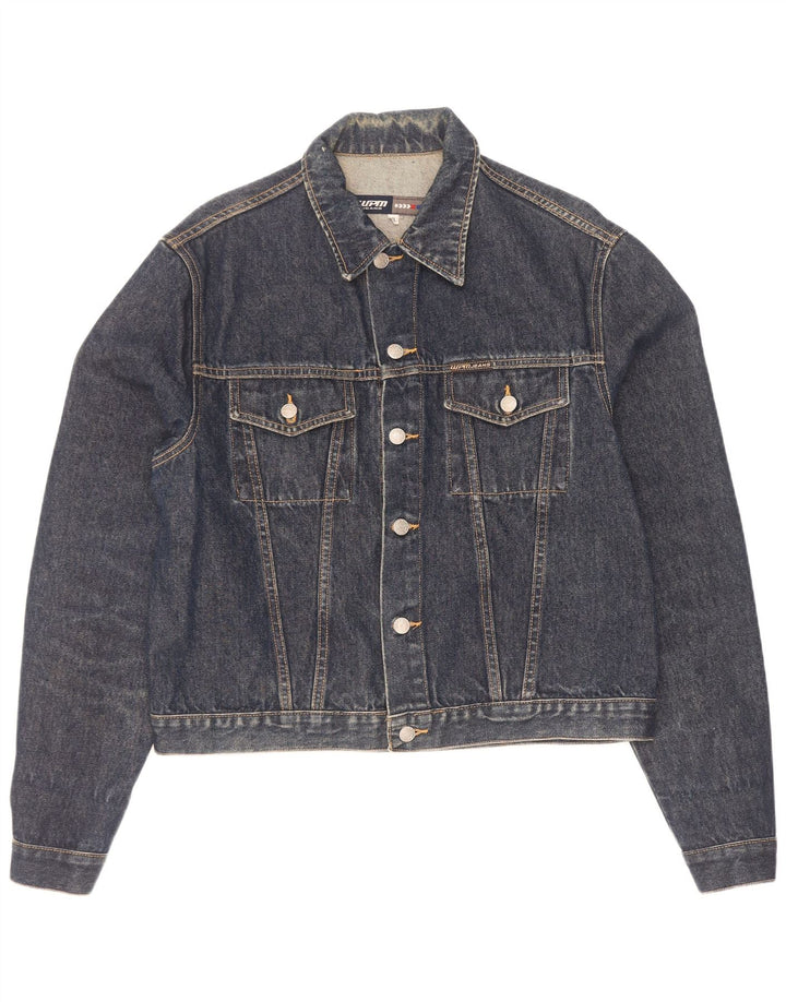 WPM Womens Denim Jacket UK 18 XL Navy Blue Cotton