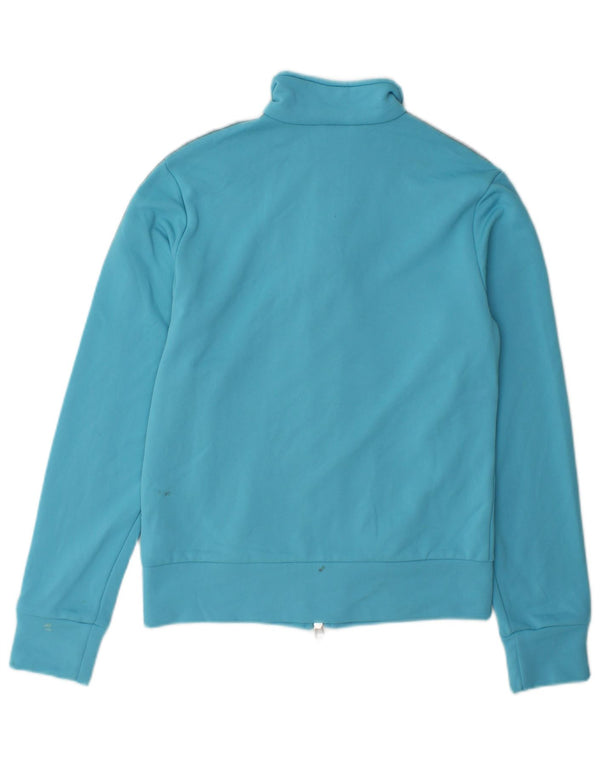 Adidas træningsdragt topjakke til kvinder UK 12 Medium Blue Polyester