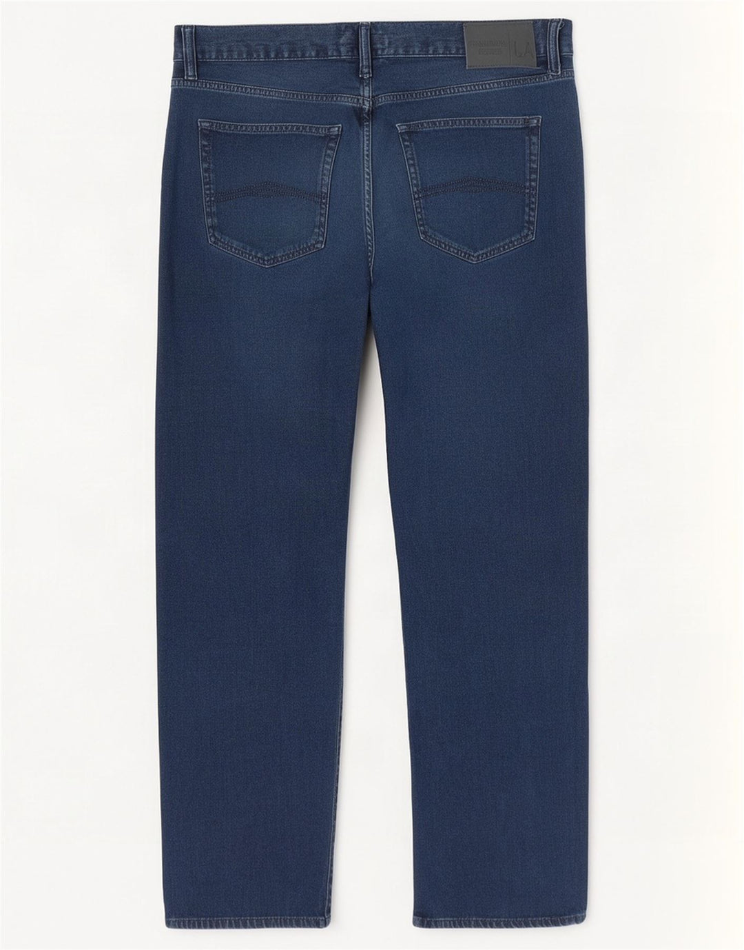 Jeans dritti da uomo vestibilità regolare Armani W36 L28 cotone blu
